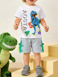 Children's Dinosaur Short Sleeve T-Shirt & Shorts Set